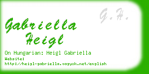 gabriella heigl business card